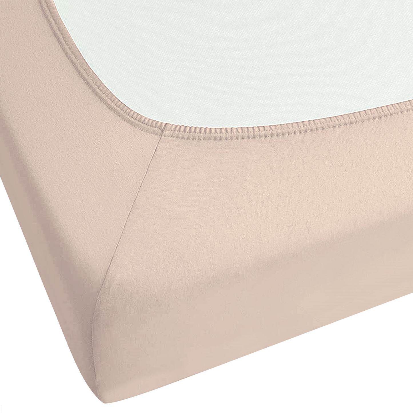 Spannbettlaken HOFUF Baumwolle 200 x 200 cm Beige