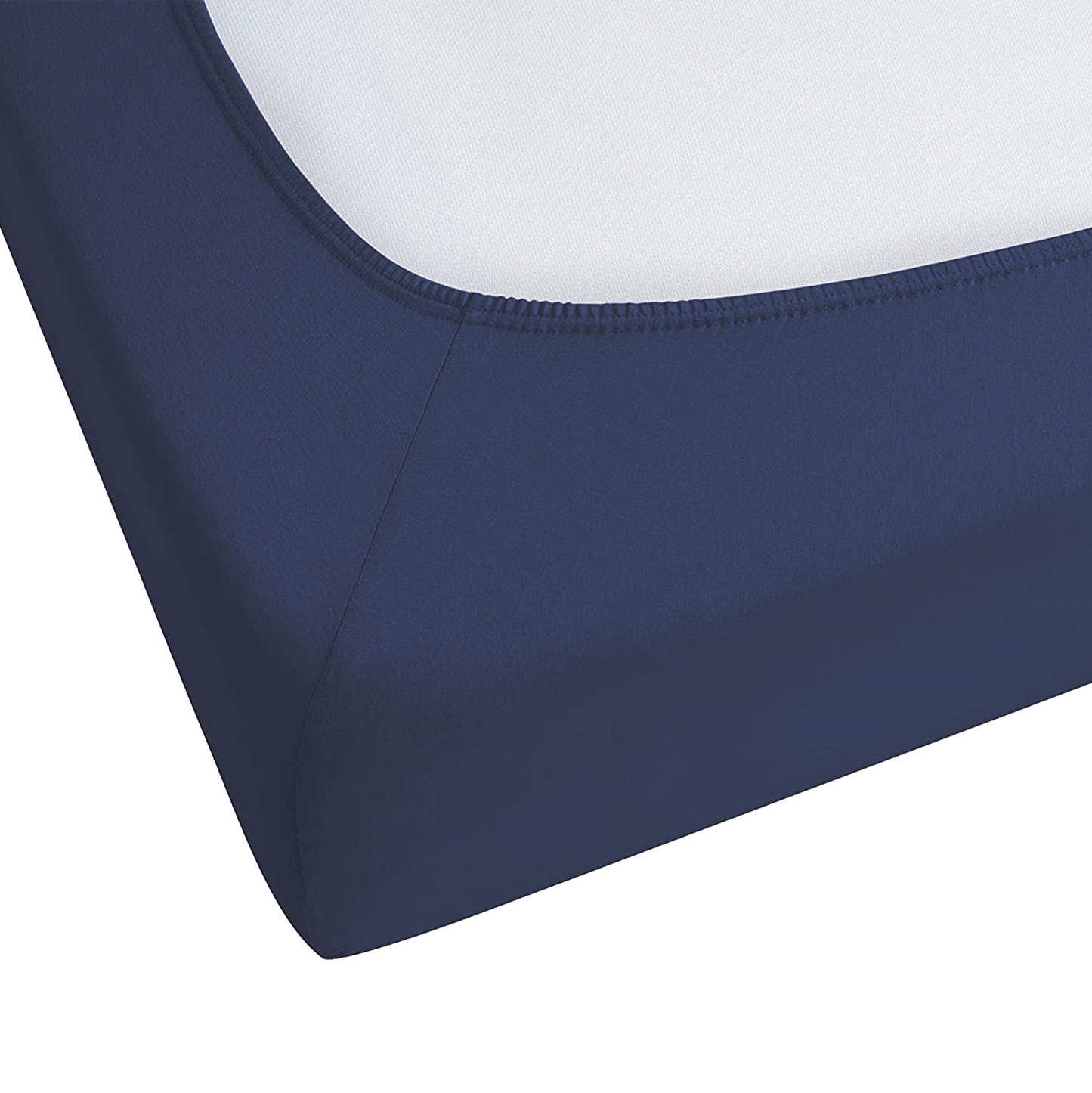 Spannbettlaken HOFUF Baumwolle 200 x 200 cm Marineblau