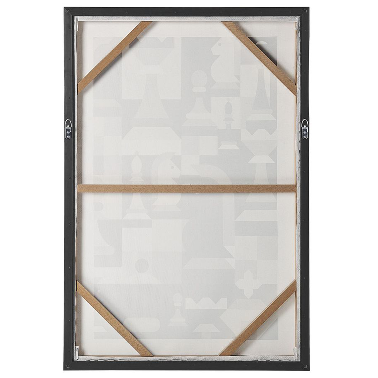 Wanddekoration 63 cm 93 cm Grau BANDO