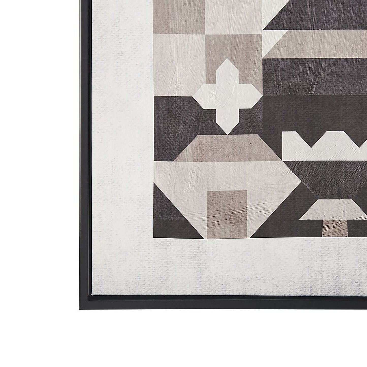 Wanddekoration 63 cm 93 cm Grau BANDO