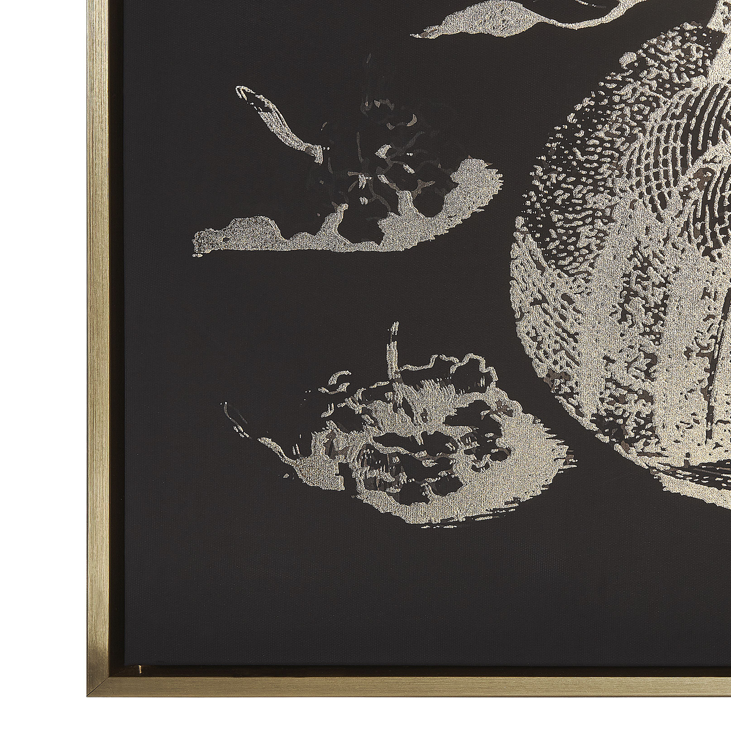 Wanddekoration 63 cm 93 cm Gold ORIANO