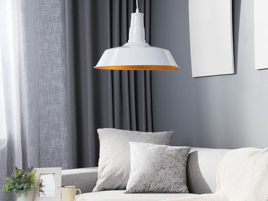 Hängelampe BAYOU Metall Weiss