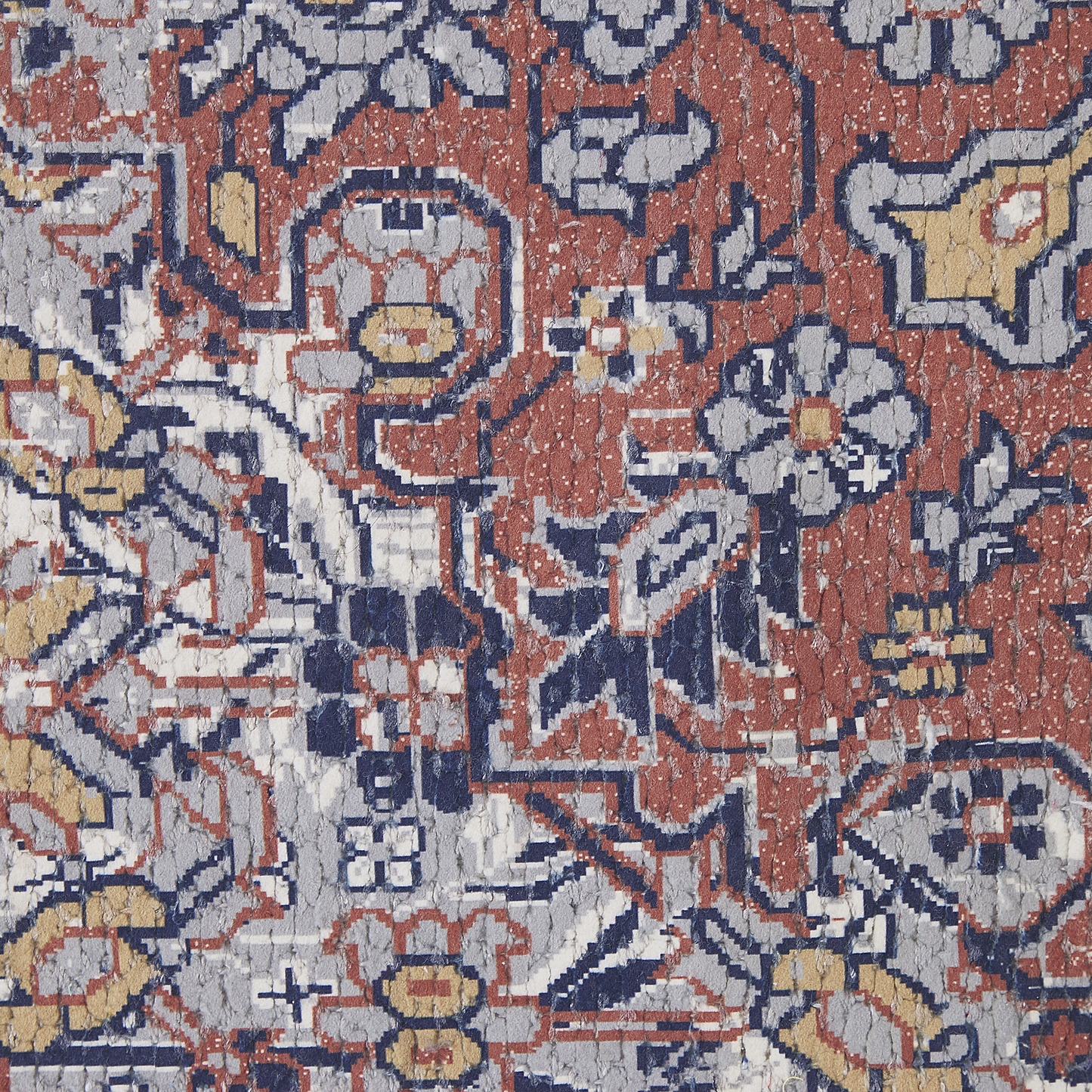 Teppich mehrfarbig orientalisches Muster 140 x 200 cm Kurzflor KORGAN