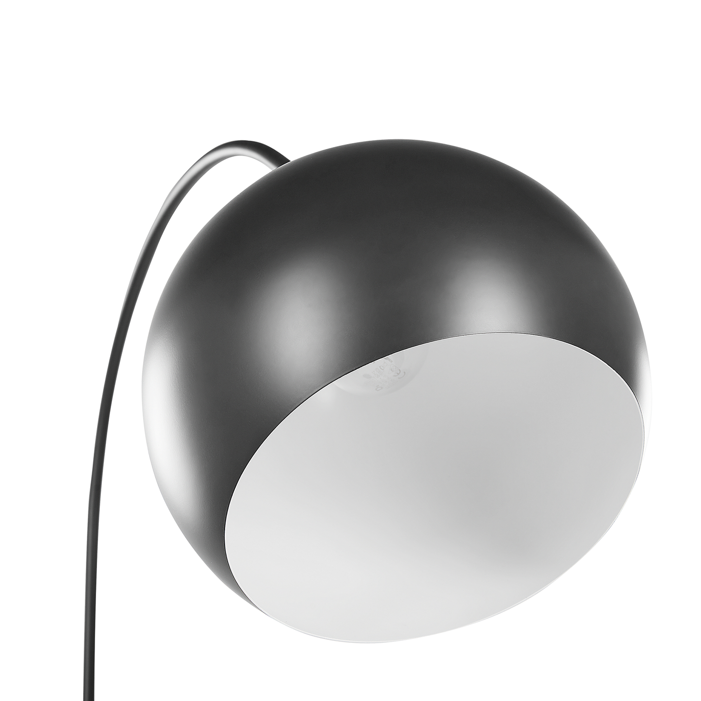 Stehlampe schwarz 148 cm Glockenform GUMARA