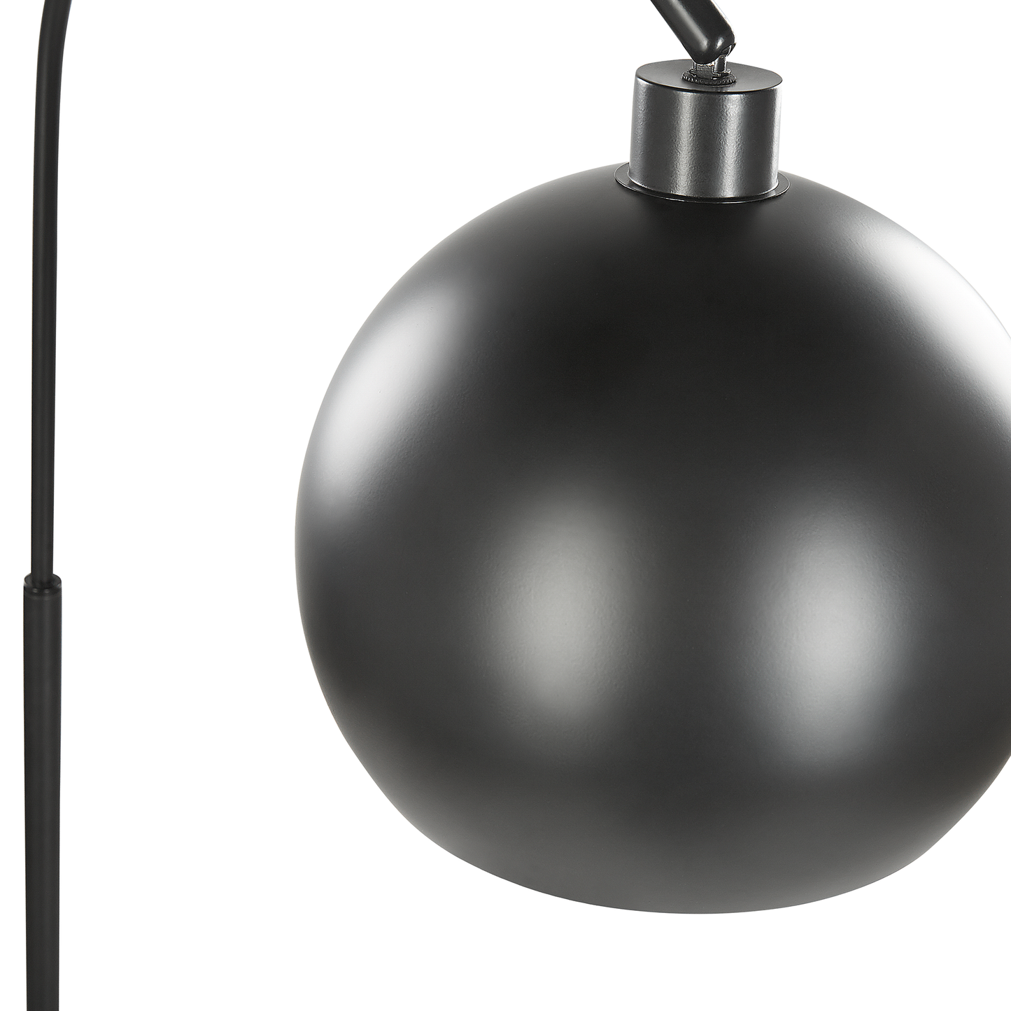 Stehlampe schwarz 148 cm Glockenform GUMARA