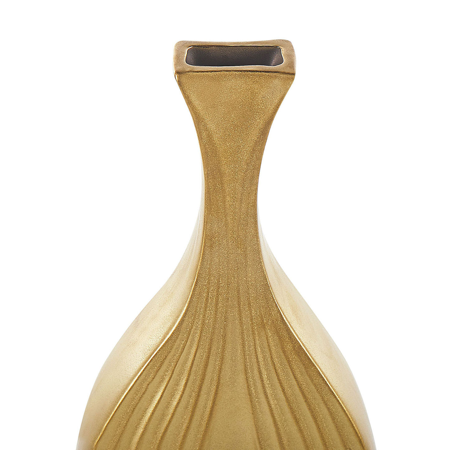Dekovase THAPSUS Keramik 39 cm Gold