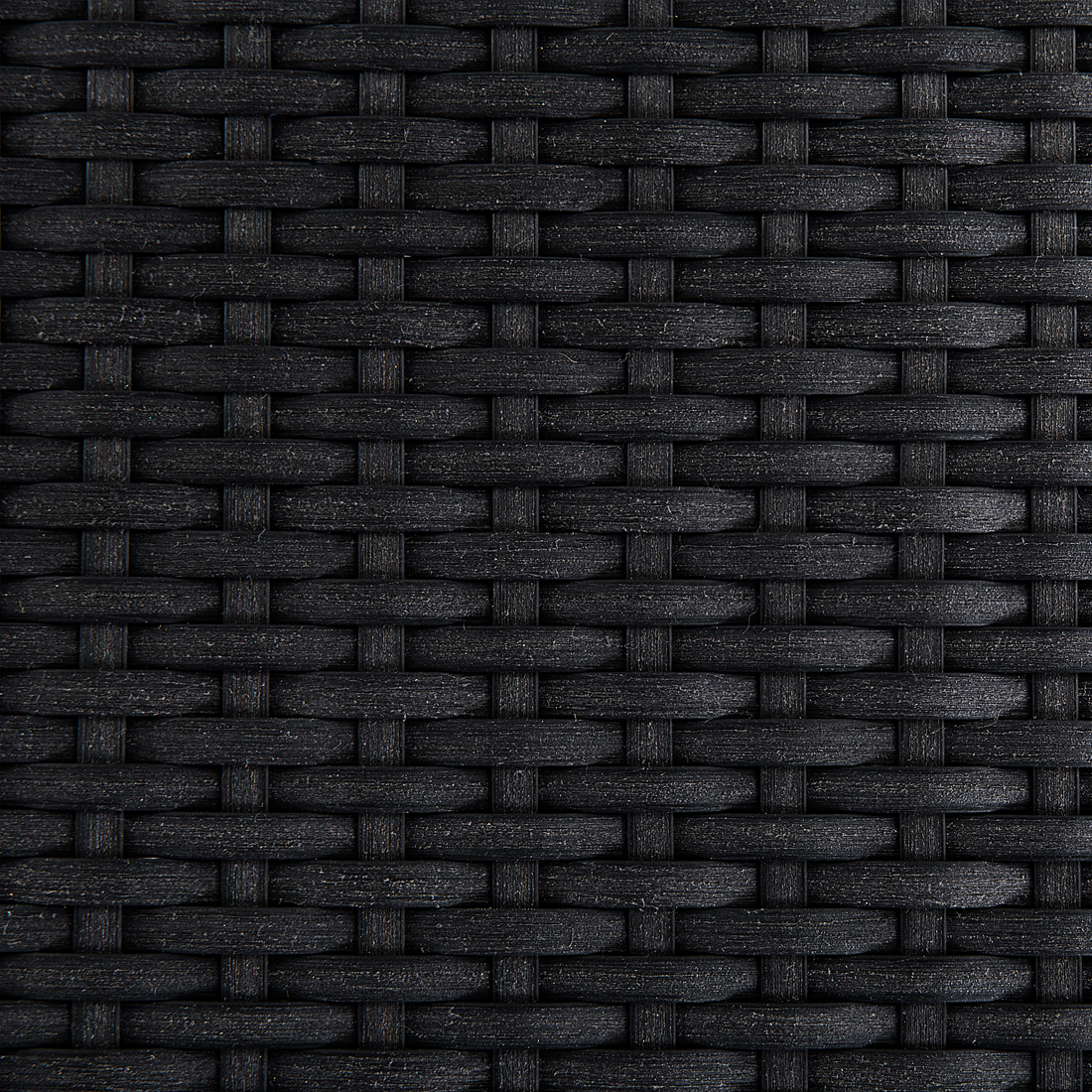 Gartenstuhl 4er Set GROSSETO Polyrattan Schwarz