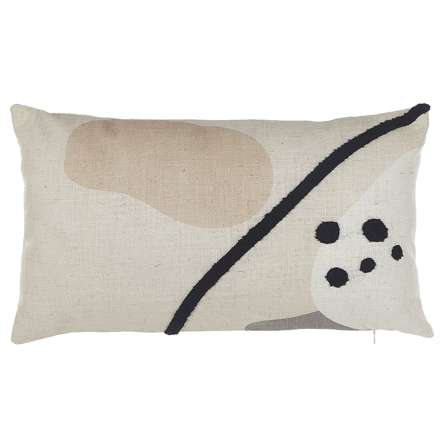 Dekokissen 2er Set OSTEOSPERMUM 30 x 50 cm Beige Abstraktes Muster