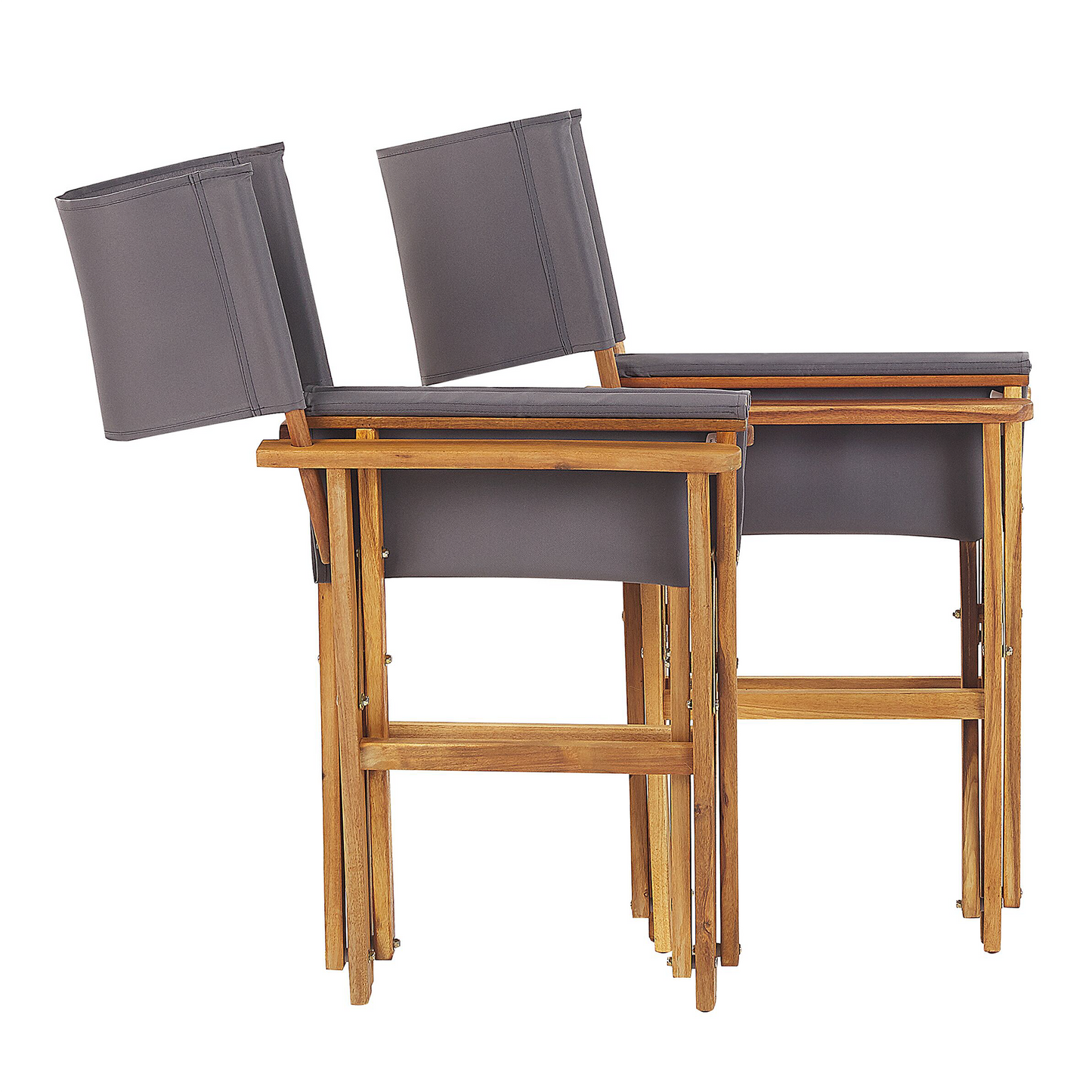 Gartenstuhl 2er Set CINE Akazienholz Weiss