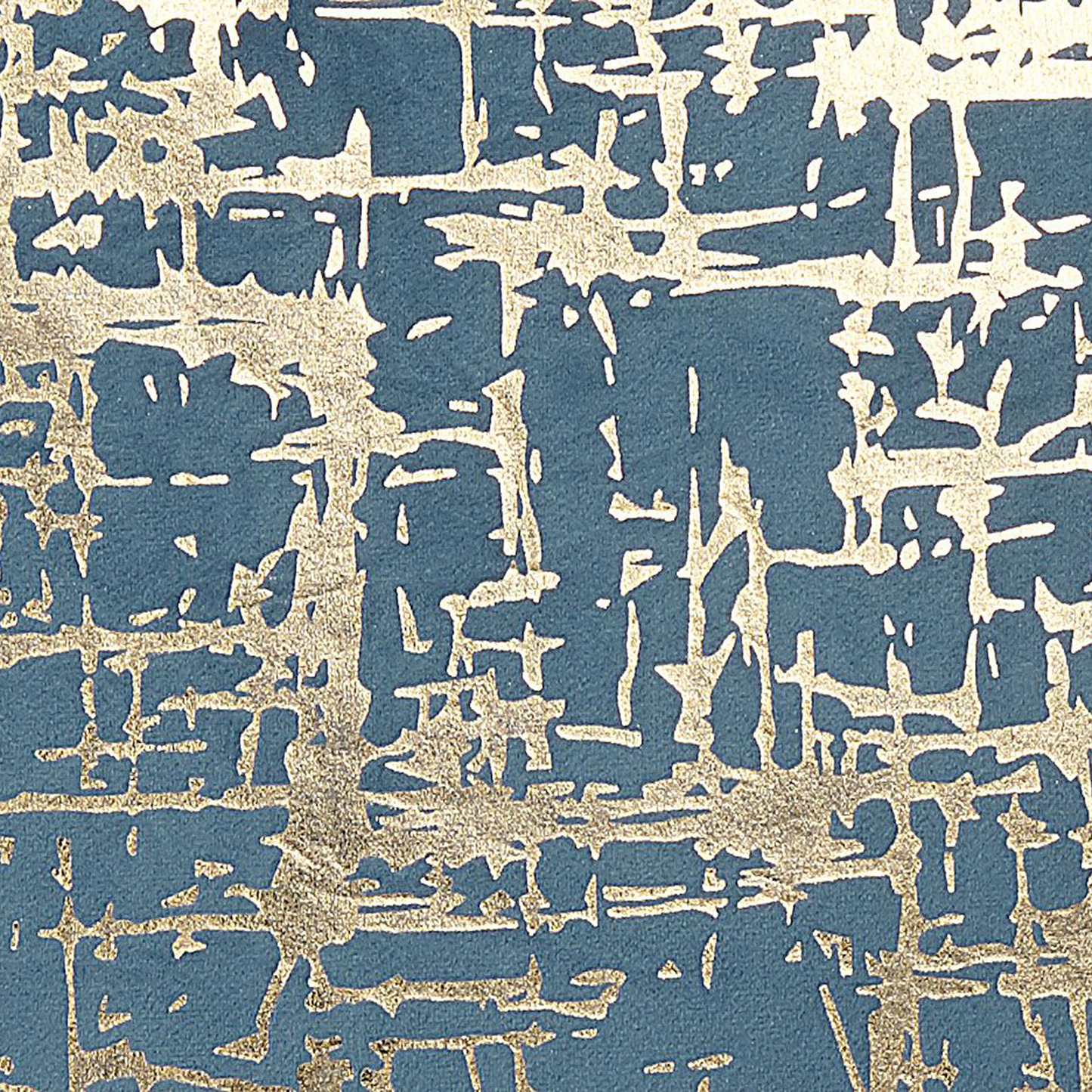 Dekokissen 2er Set GARDENIA Samtstoff 45 x 45 cm Blau Abstraktes Muster