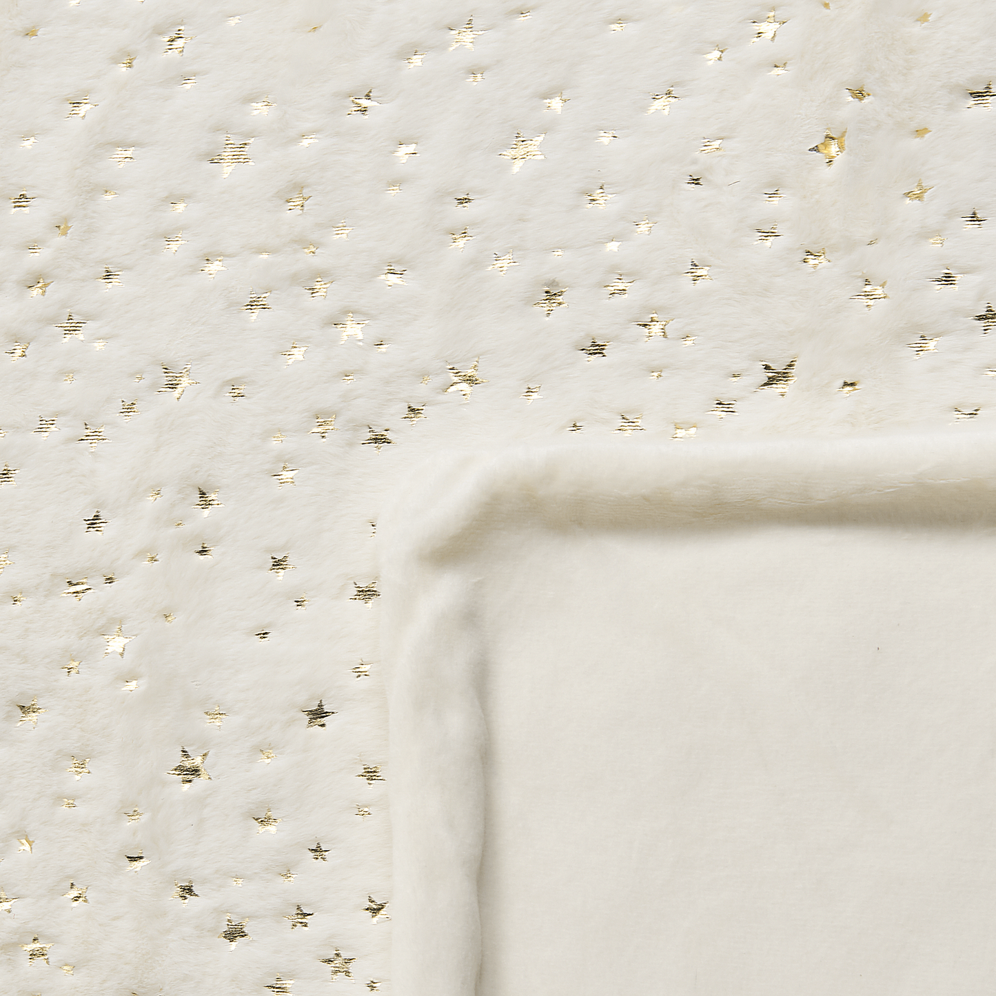 Kuscheldecke ALAZEYA 130 x 180 cm Creme