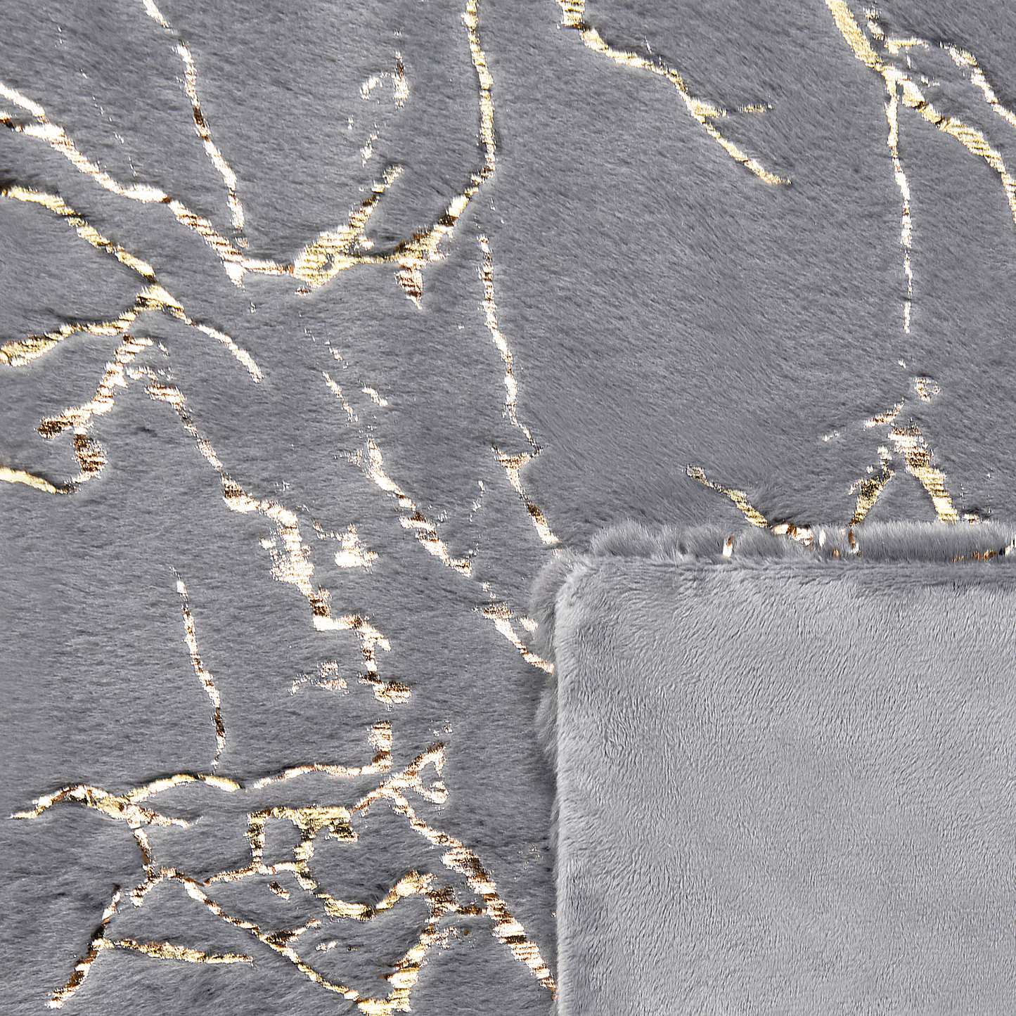 Kuscheldecke GODAVARI 130 x 180 cm Grau