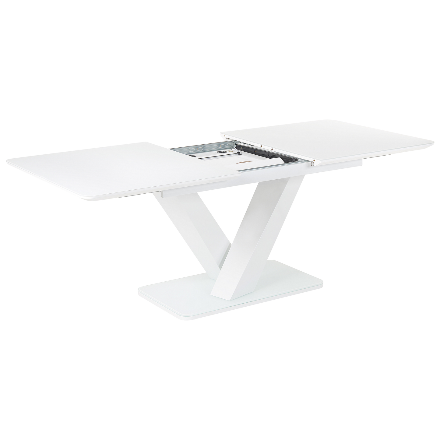 Esstisch weiss 160 / 200 x 90 cm ausziehbar SALTUM