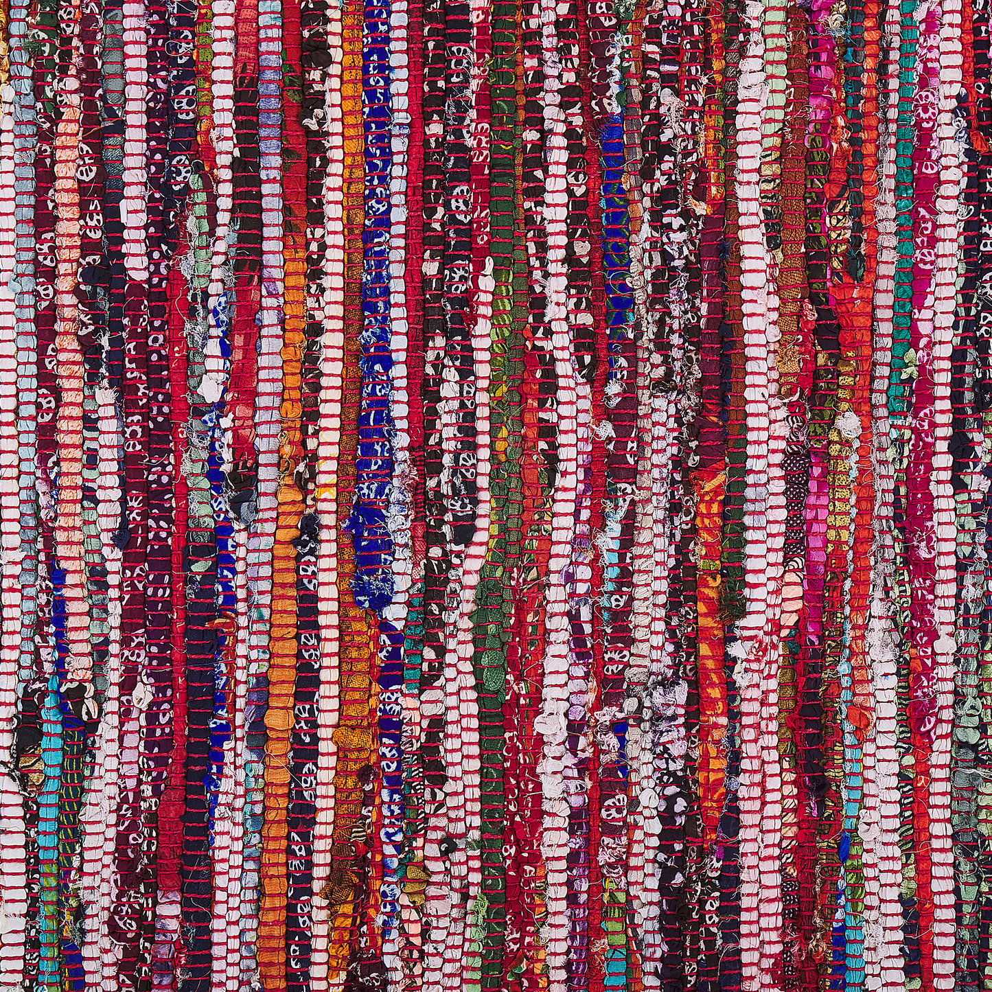 Teppich Baumwolle bunt 140 x 200 cm Kurzflor DANCA