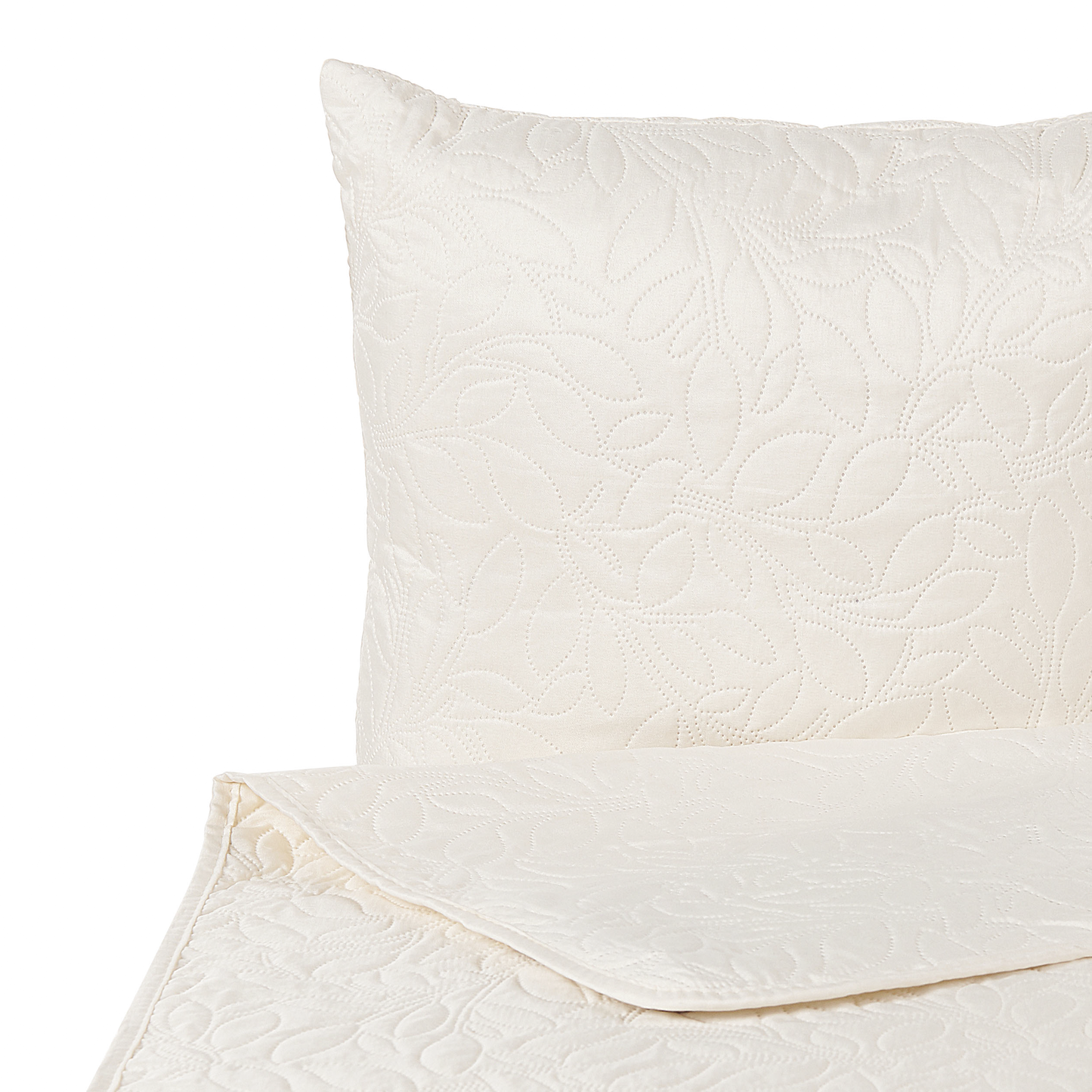 Tagesdecke mit Kissen RUDKHAN 140 x 210 cm Creme
