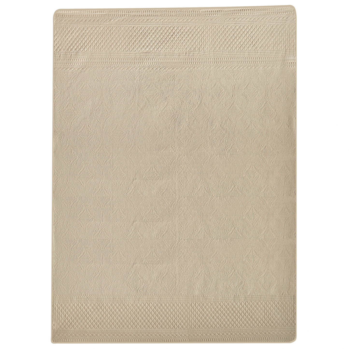 Tagesdecke Prägemuster taupe 160 x 220 cm SHUSH