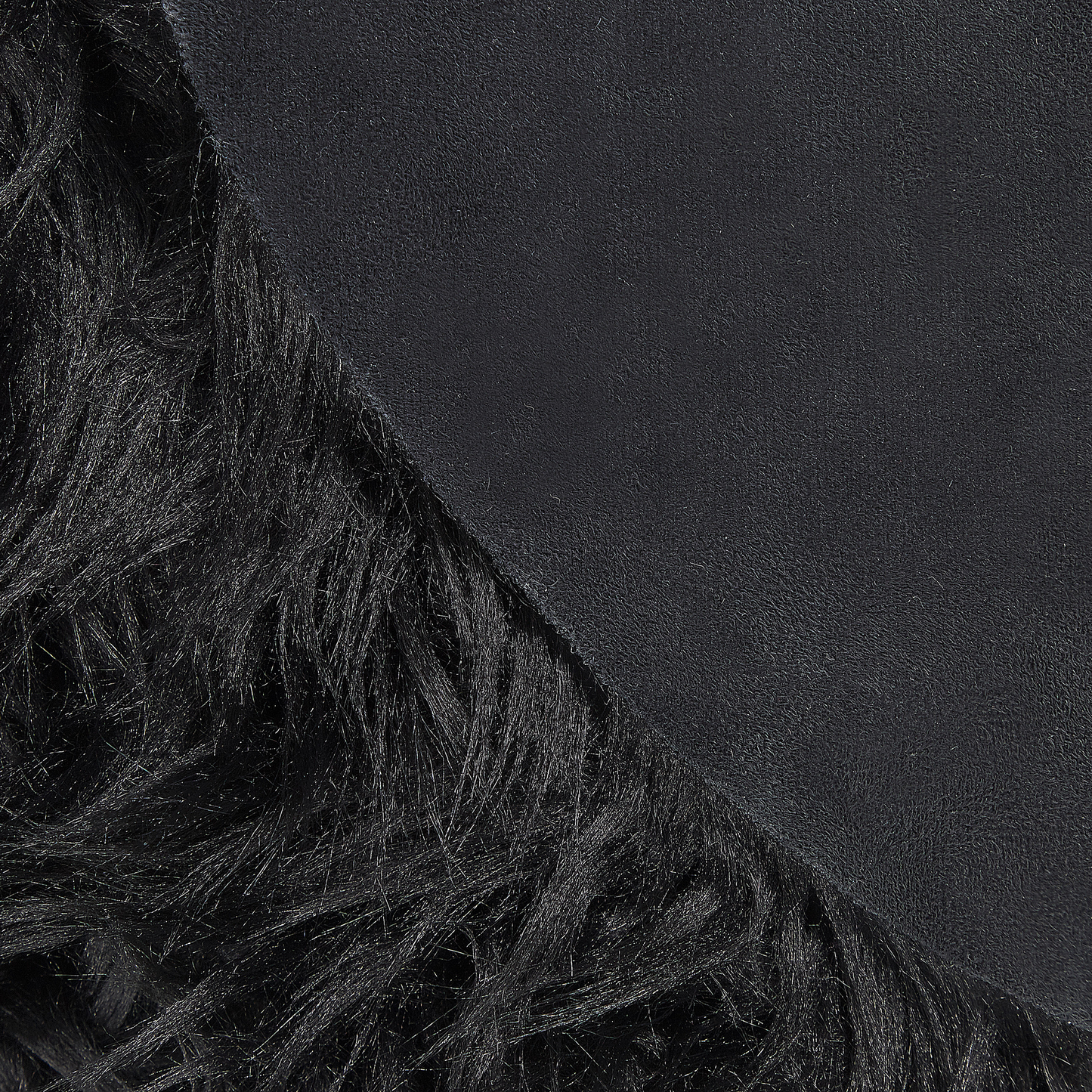 Kunstschaffell-Teppich schwarz 60 x 180 cm MAMUNGARI