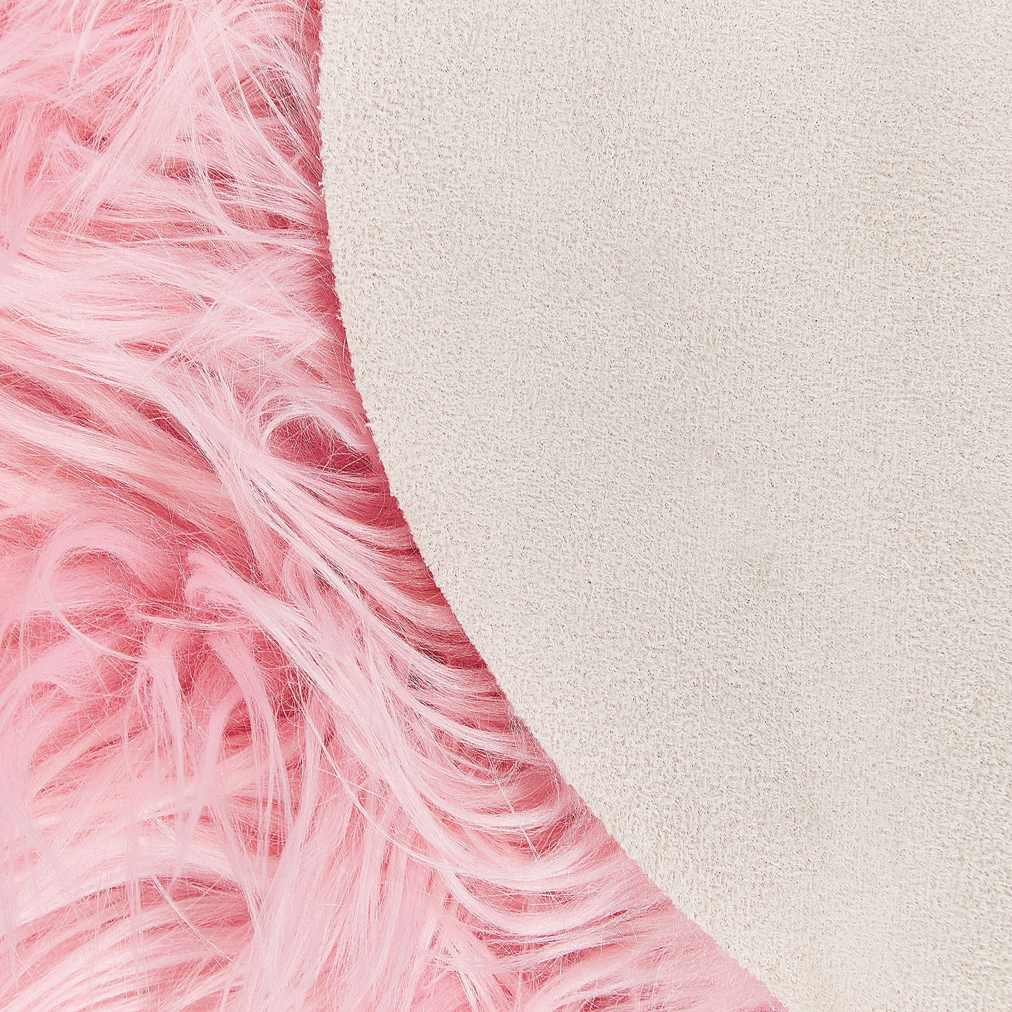 Kunstschaffell-Teppich rosa 60 x 180 cm MAMUNGARI