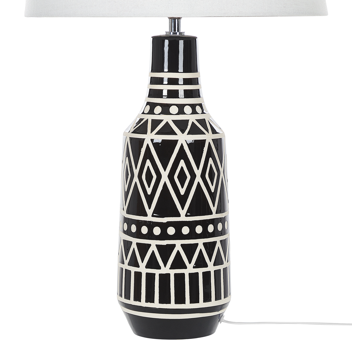 Tischleuchte SHEBELLE Keramik Schwarz