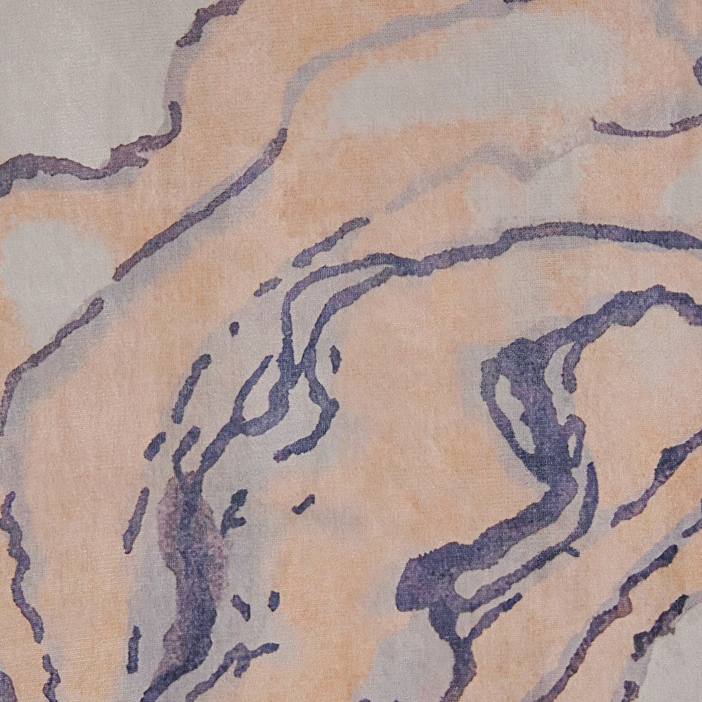 Teppich beige-blau 160 x 230 cm Kurzflor GEBZE