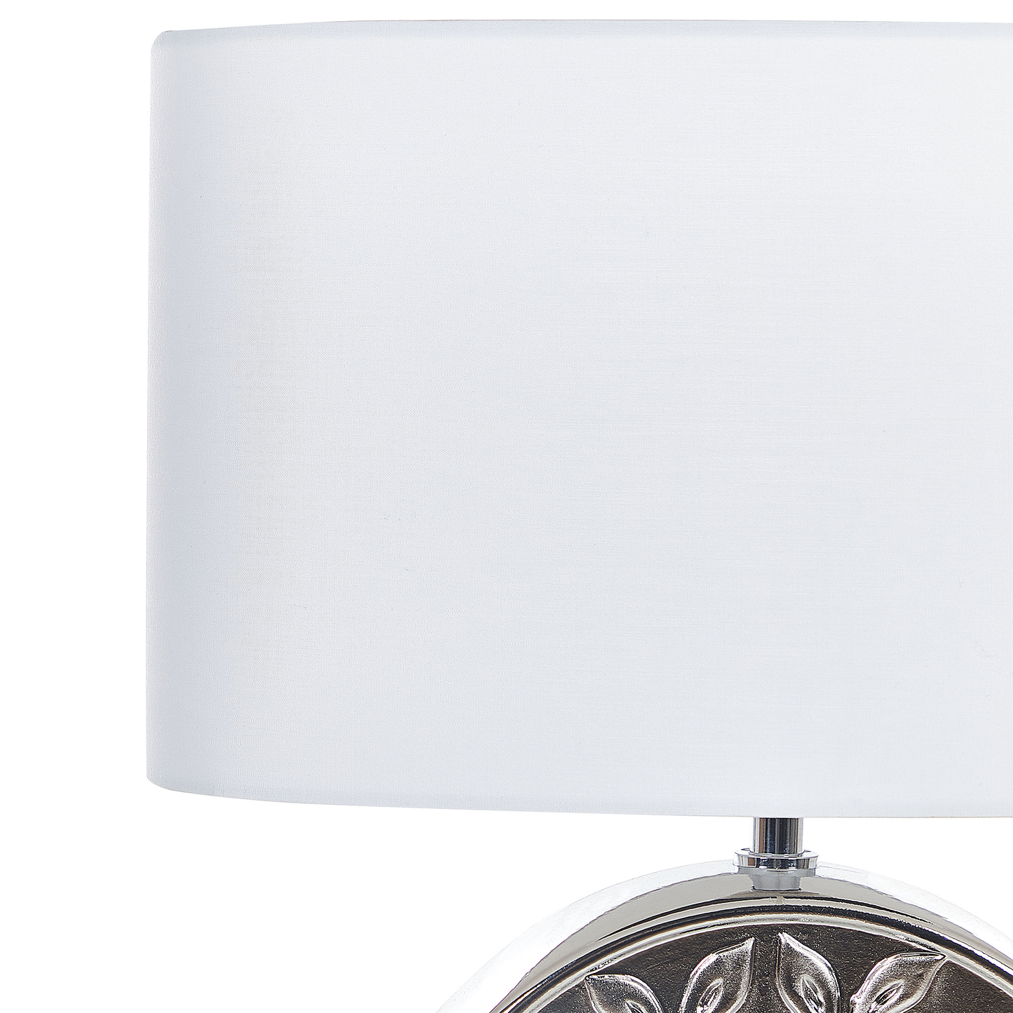 Tischleuchte KHERLEN Keramik Silber