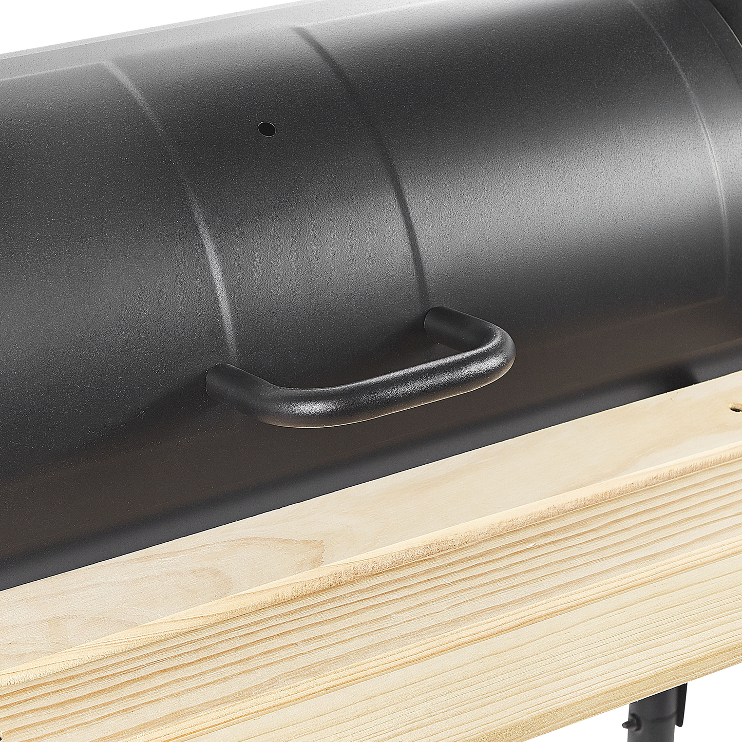 Holzkohlegrill SATAH mit Räucherkammer Metall Schwarz