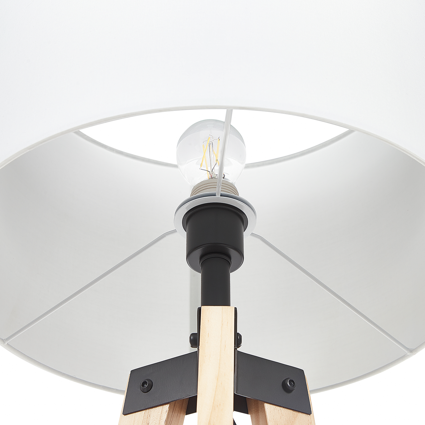 Stehlampe BLUFF Holz Weiss