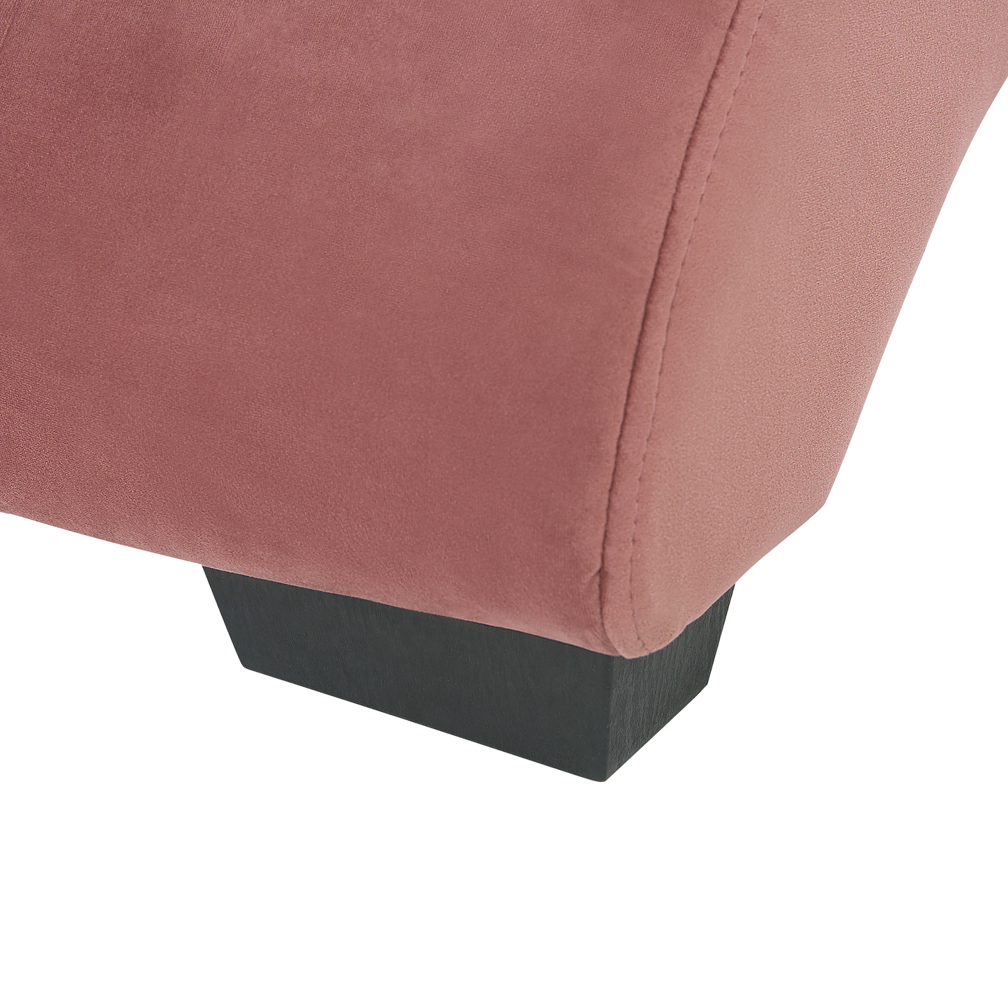 Chaiselongue Samtstoff mit Bluetooth Lautsprecher USB-Port rosa SIMORRE