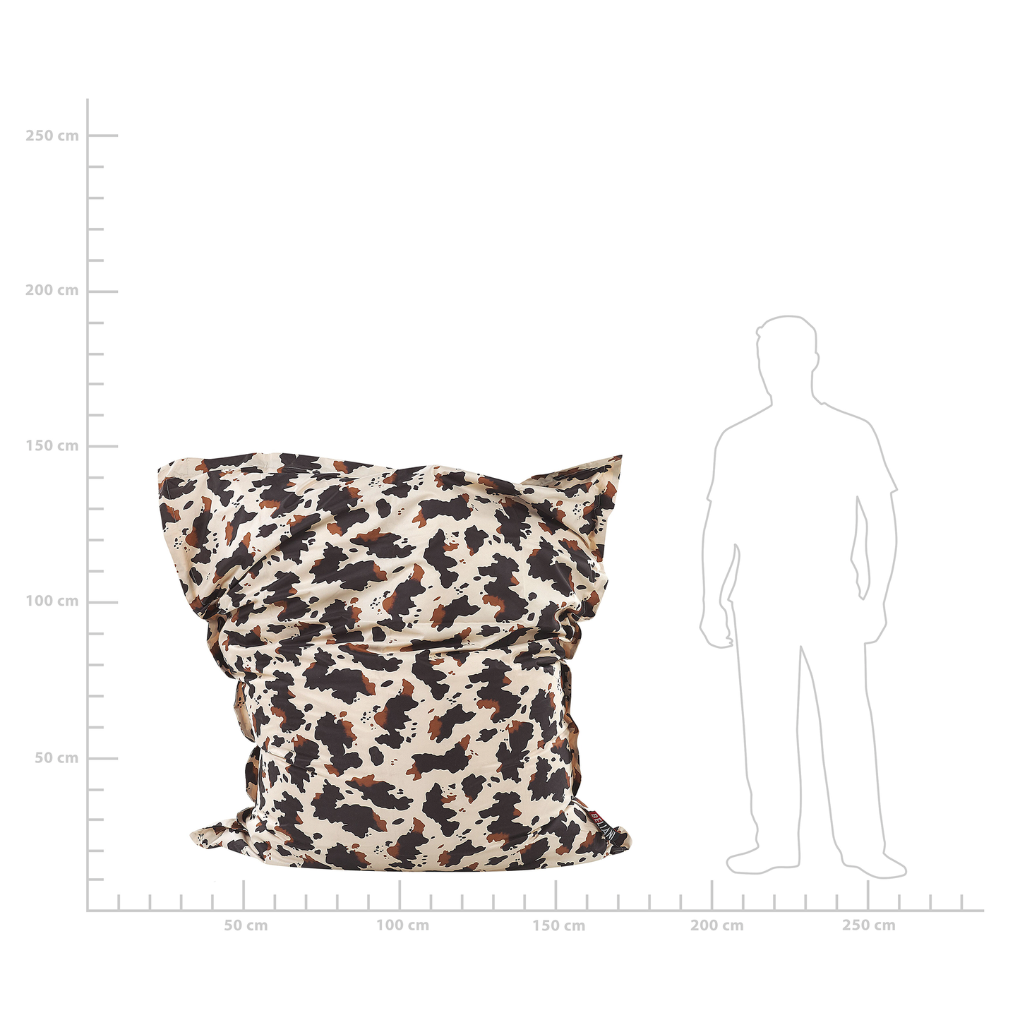 Sitzsack 300 L FUZZY 140 cm 180 cm Beige