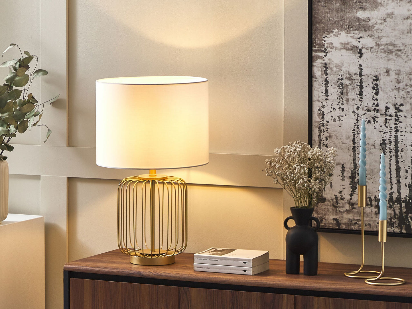 Tischleuchte THOUET Metall Gold