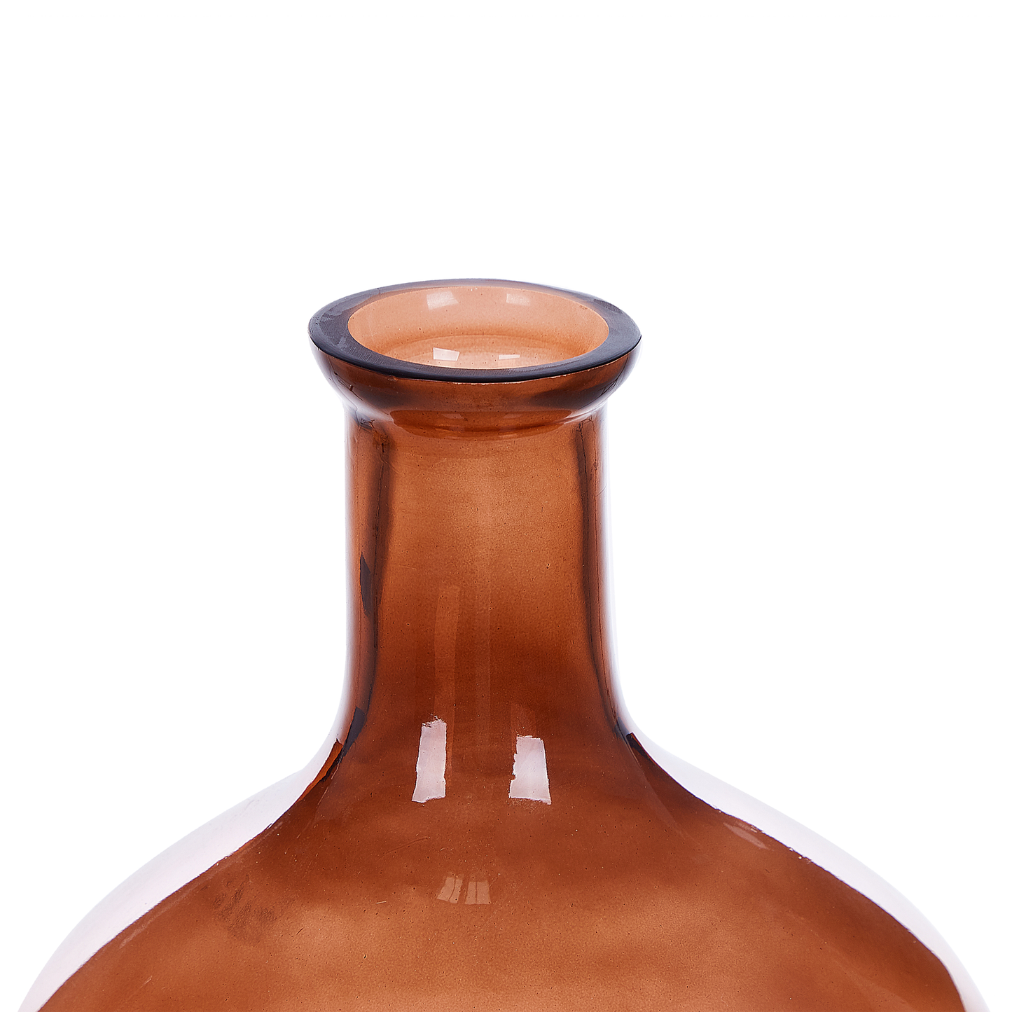 Dekovase DALCHINI Glas 51 cm Goldbraun