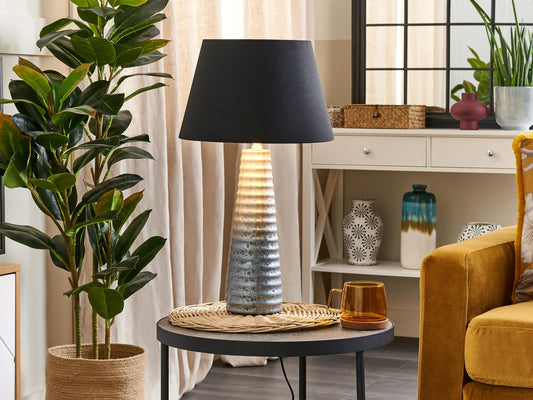 Tischleuchte VILNIA Keramik Silber