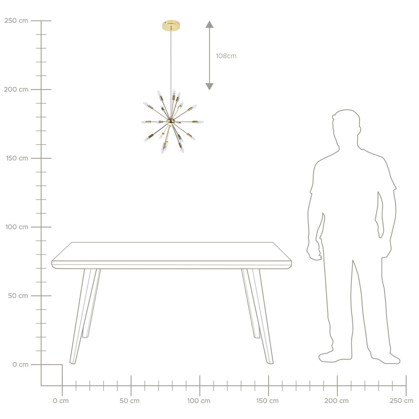 Hängelampe MAGUSE Metall Gold