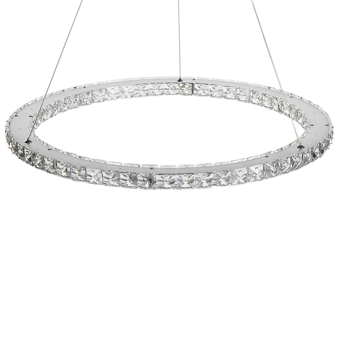 LED Hängelampe MAGAT Kristall Silber