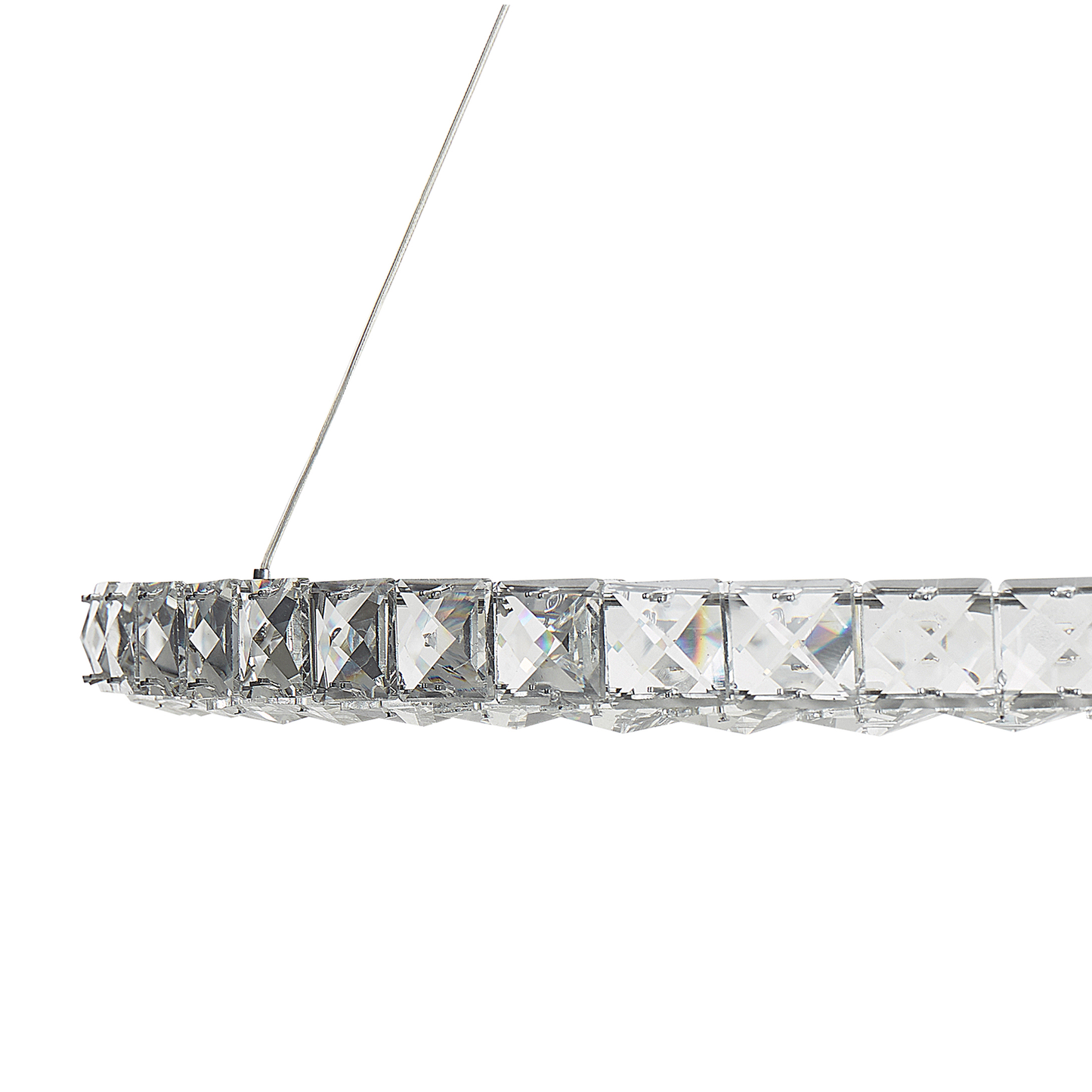 LED Hängelampe MAGAT Kristall Silber