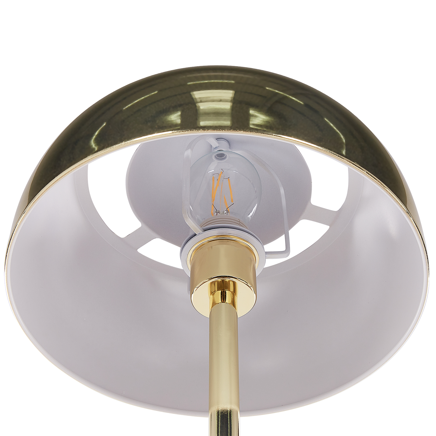 Stehlampe Metall gold glänzend 148 cm rund SENETTE