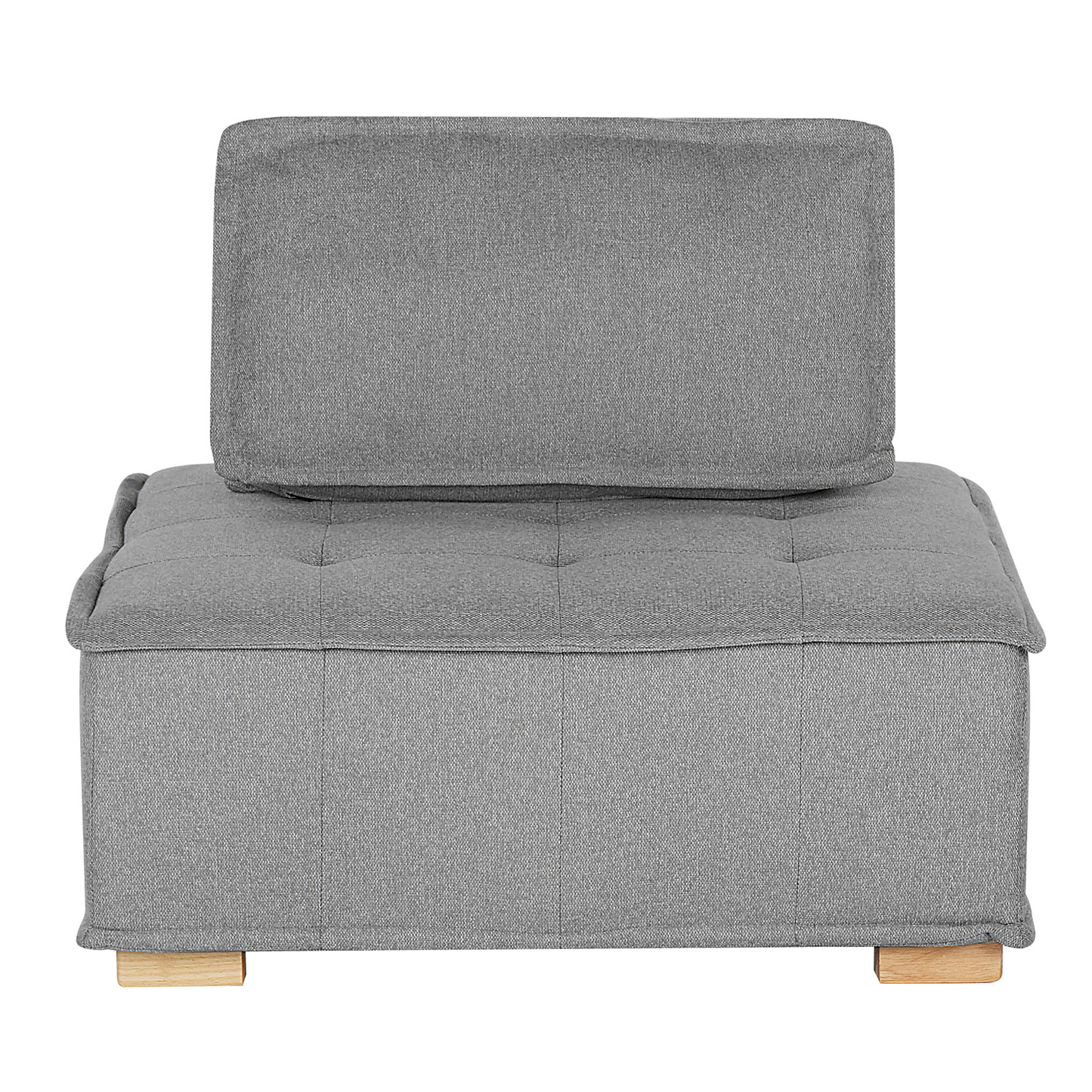 Ecksofa Stoff grau 4-Sitzer modular TIBRO