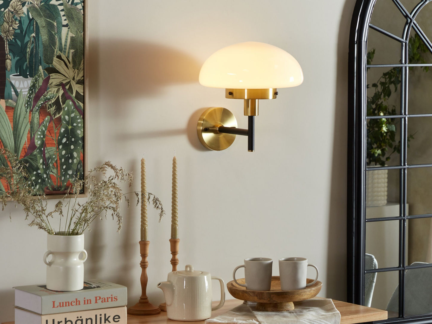 Wandlampe MINIJA Metall Schwarz