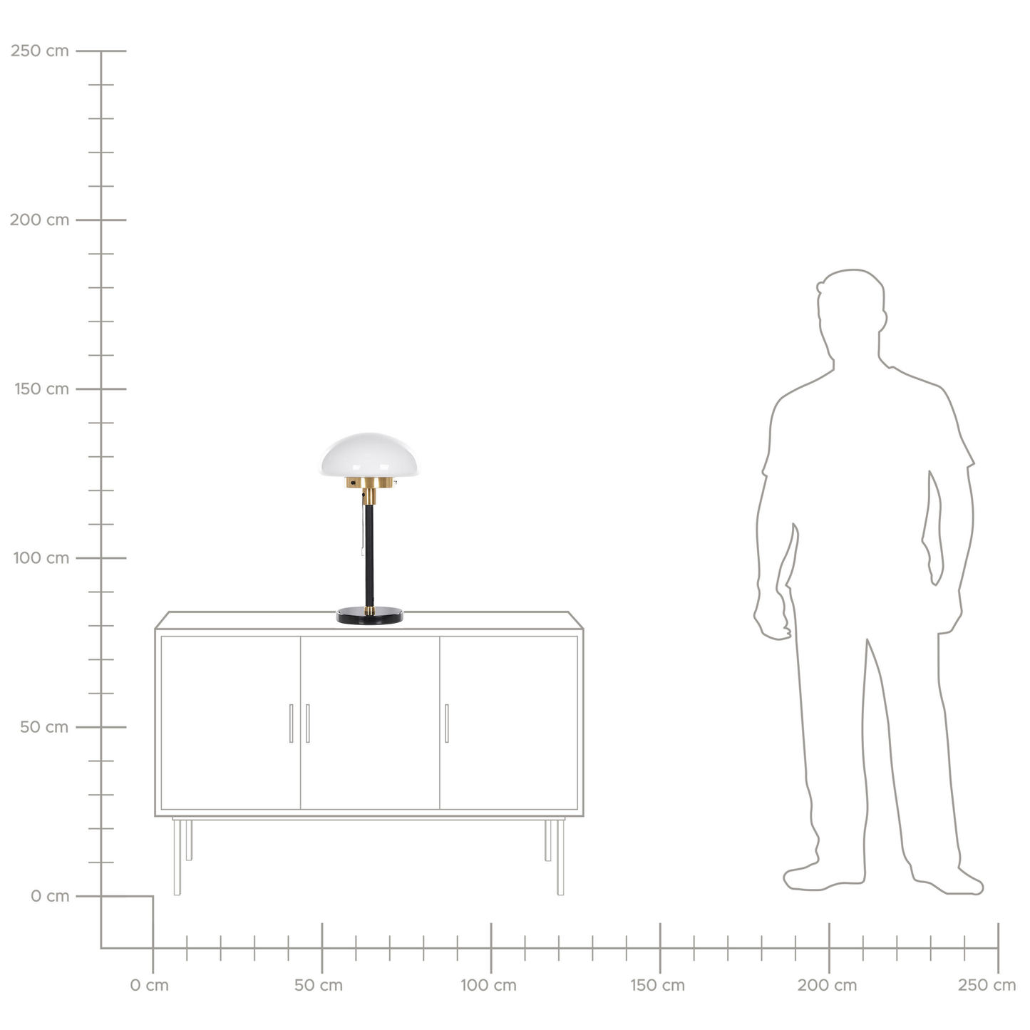 Tischleuchte MINIJA Metall Schwarz