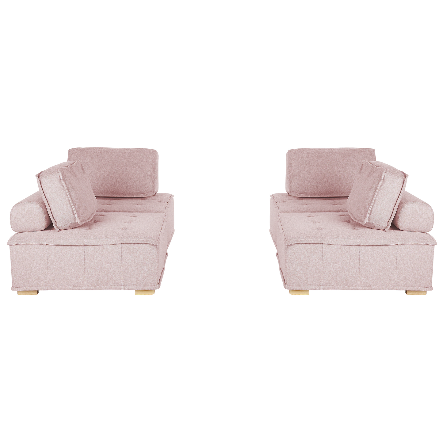 Sofa Set Polsterbezug rosa 4-Sitzer TIBRO