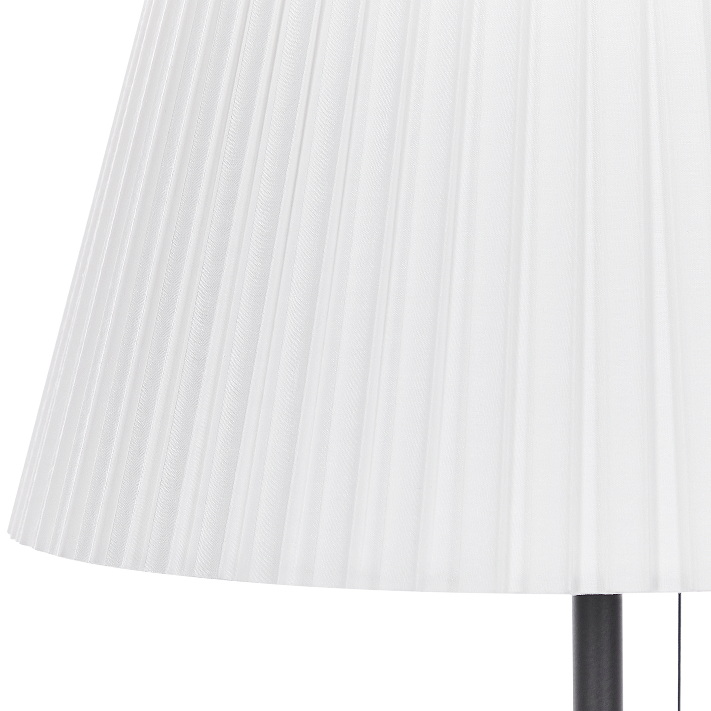 Stehlampe schwarz / weiss 148 cm Kegelform TORYSA