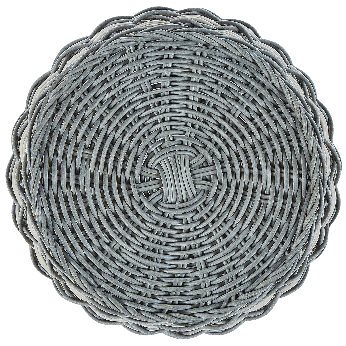Set mit 3 Blumentöpfen GEFIRA PE Rattan 31/39/49 cm Grau
