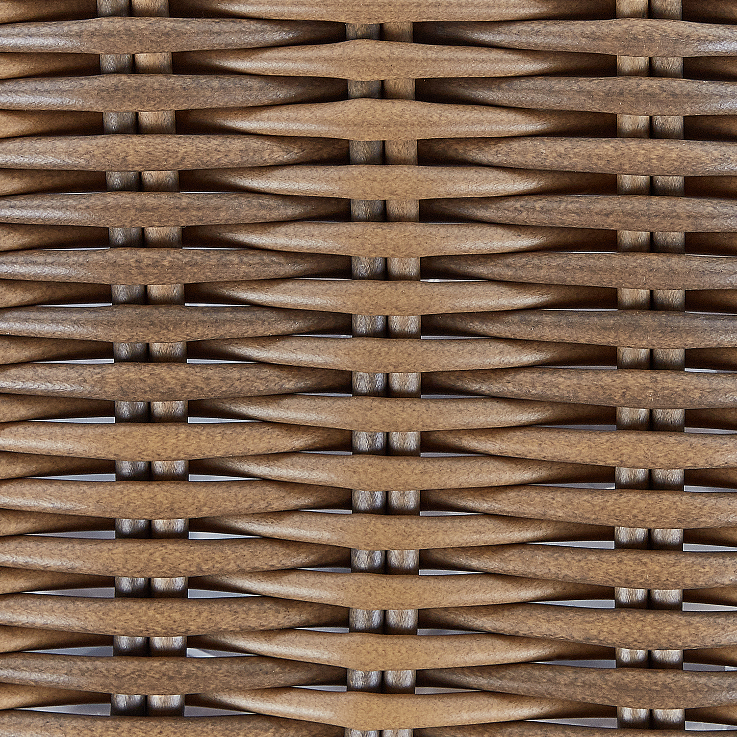 Set mit 2 Blumentöpfen ORMOS PE Rattan 53/59 cm Braun