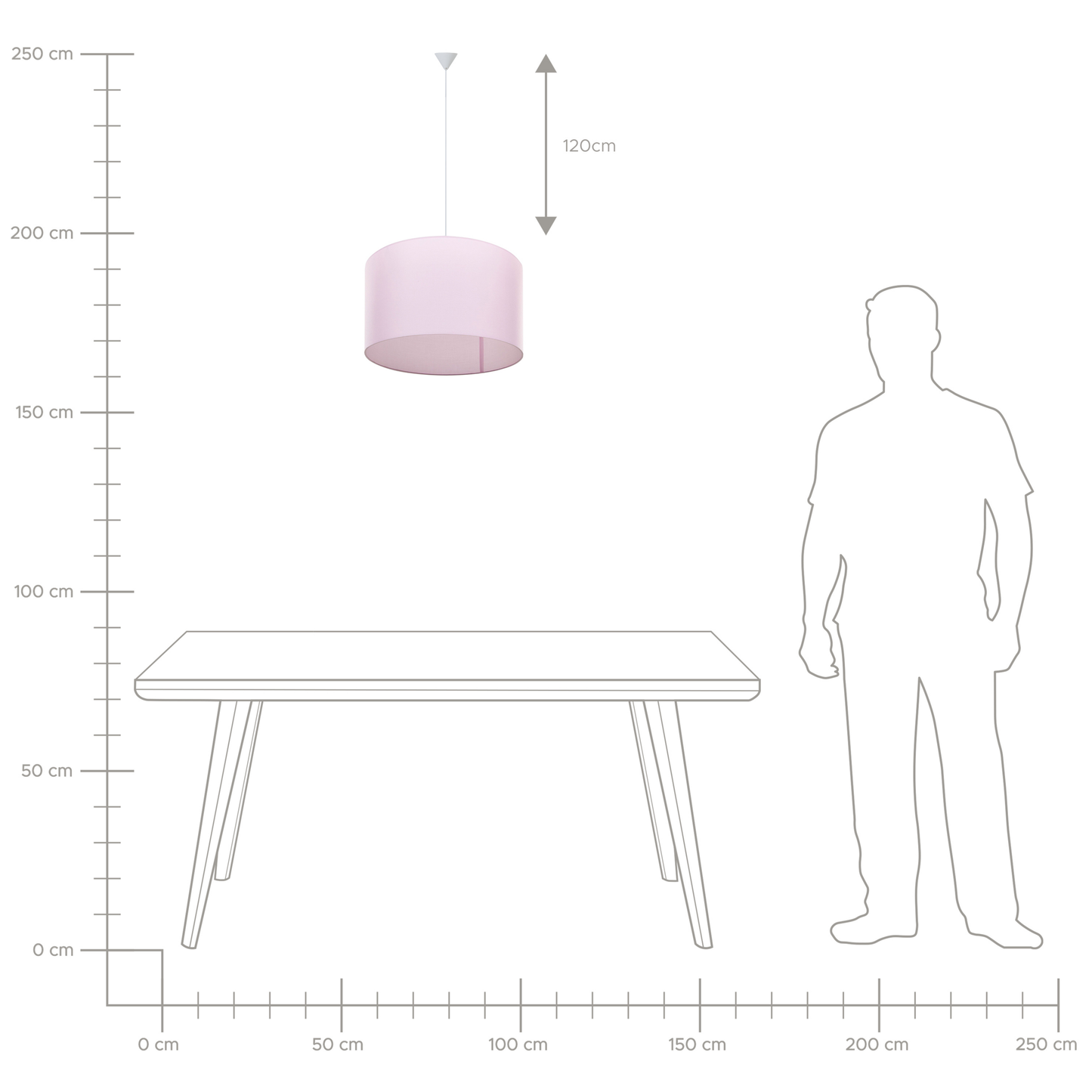 Hängelampe LOVU Rosa