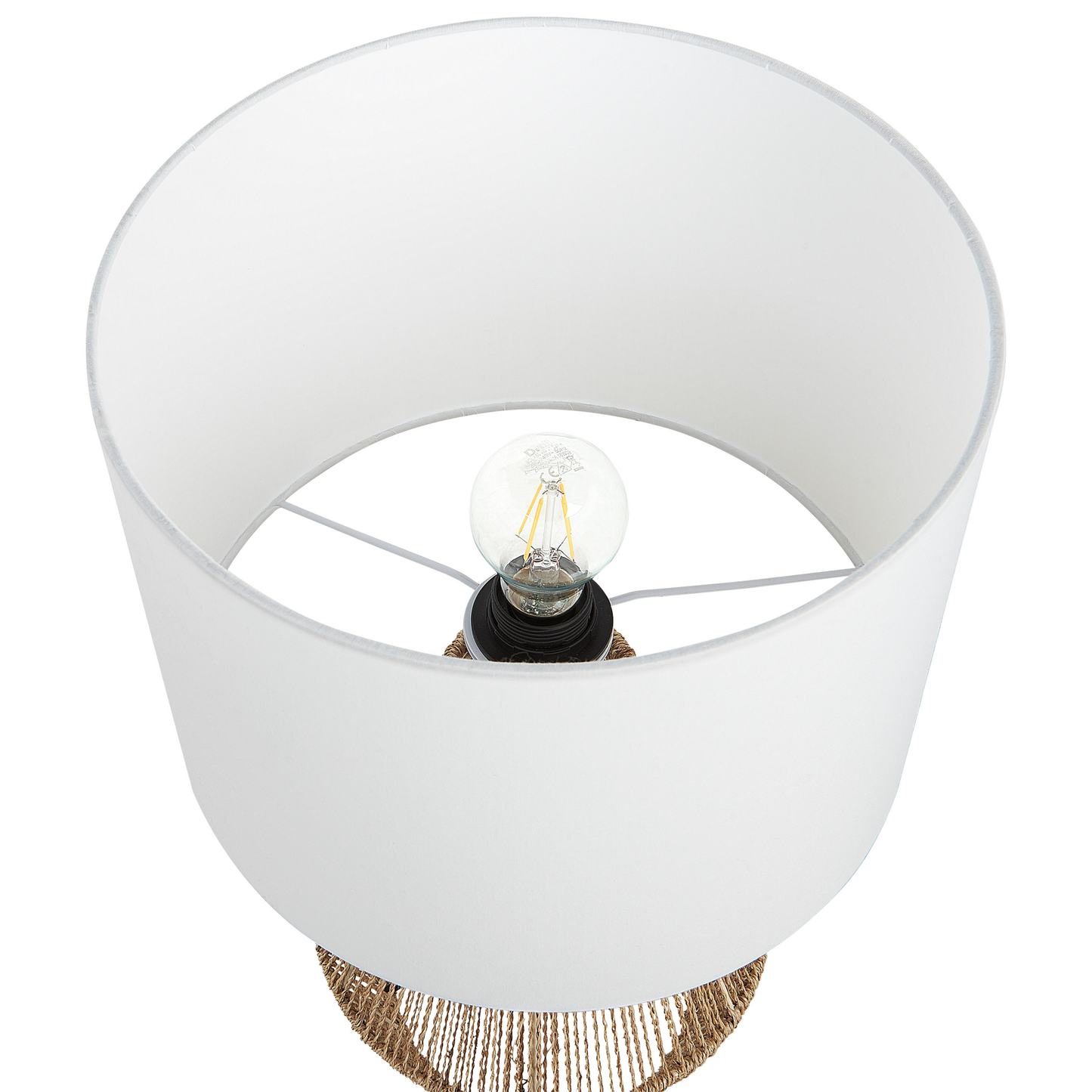 Tischleuchte MALEWA Geflecht Naturfarben