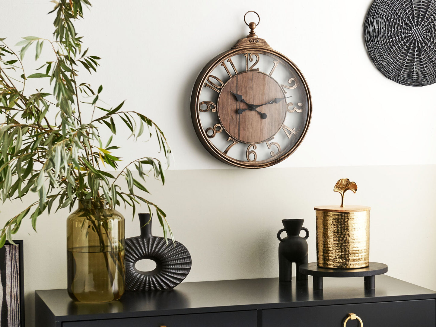 Wanduhr ALCOBA 40 cm Braun