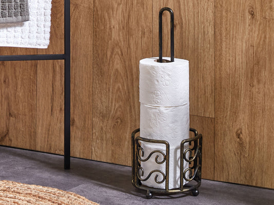 Toilettenpapierhalter MANDI Metall Schwarz