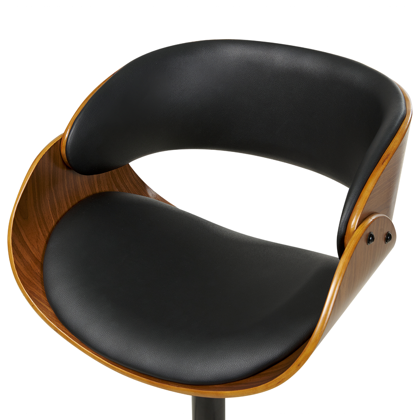 Barhocker Kunstleder Schwarz BAKU