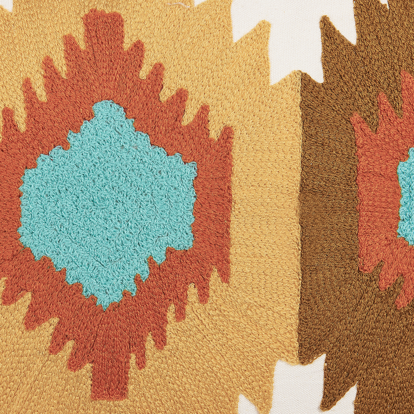 Dekokissen DANAPUR Baumwolle 40 x 60 cm Bunt Geometrisches Muster