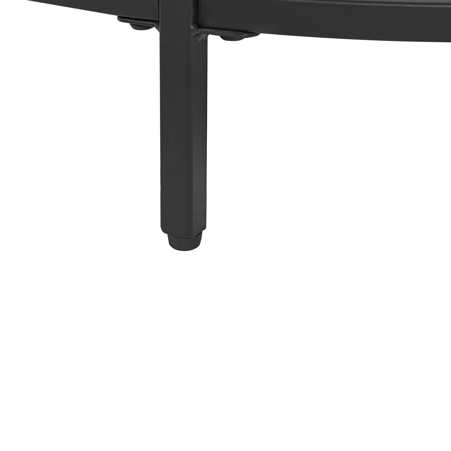 Couchtisch Glas / Metall schwarz ⌀ 70 cm BIRNEY